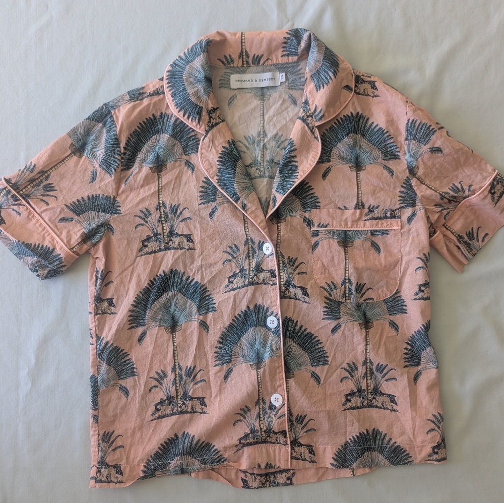 Desmond & Dempsey Ravenela Pink Pajama Top - Picture 8 of 11